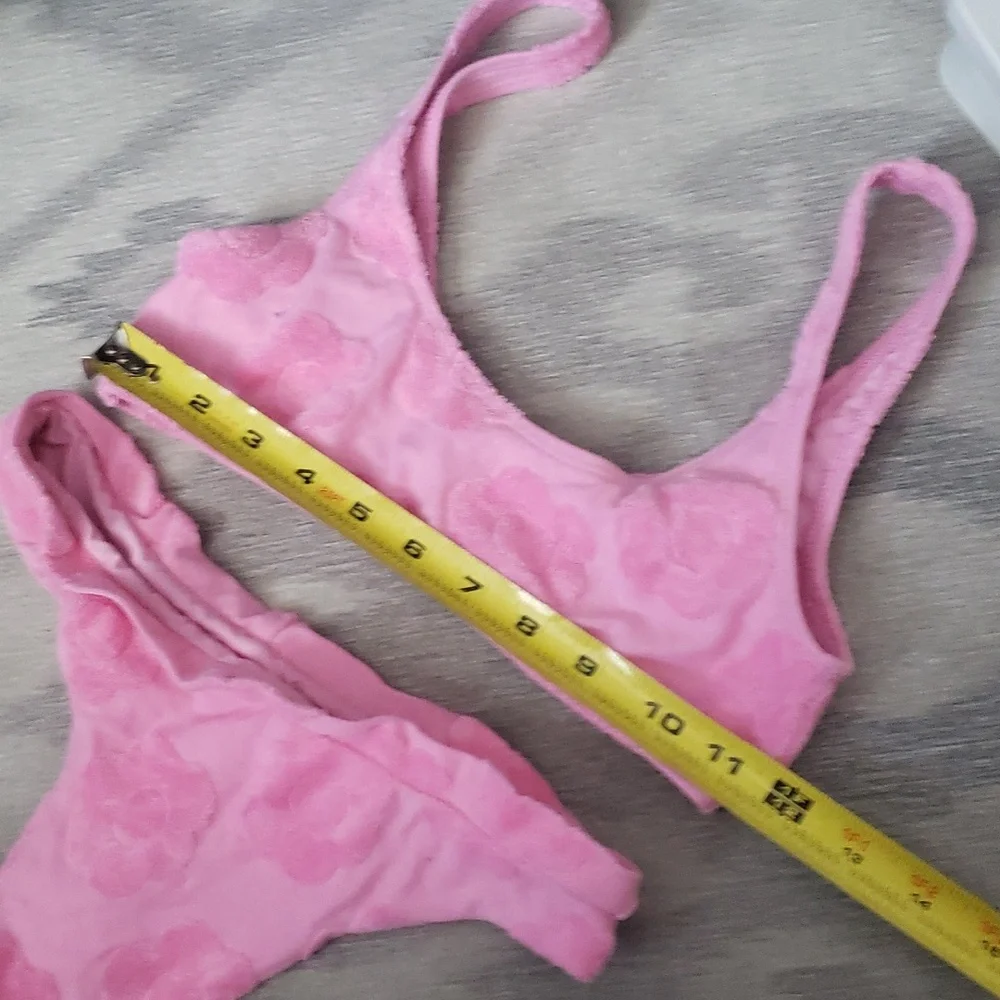 Frankies Bikinis pink swimsuit size xs